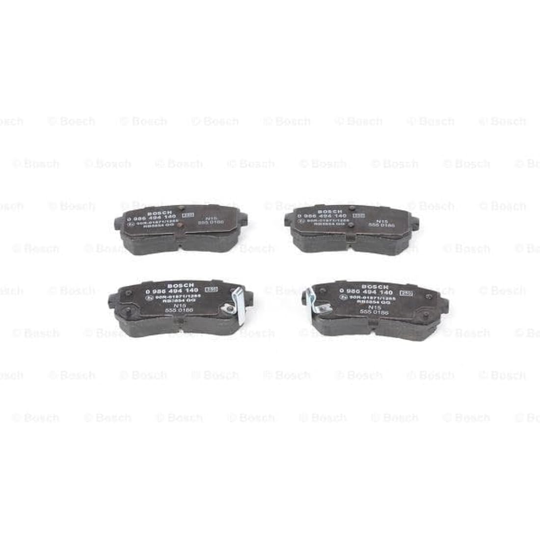 Bosch BP1051 Rear Brake Pads | Copper-Free Ceramic Set of 4