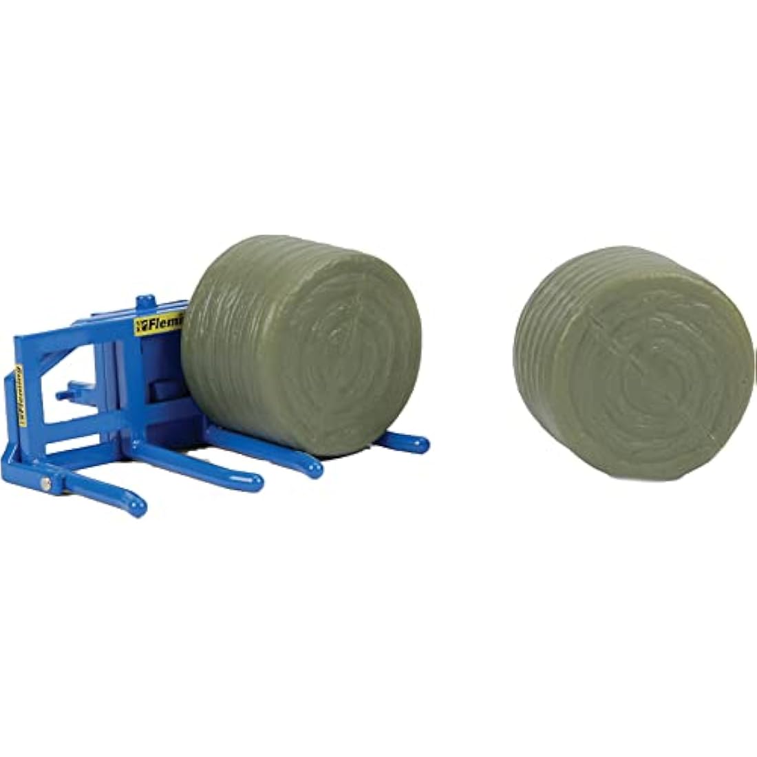 Britains 1:32 Fleming Bale Lifter – Diecast Metal Tractor Toy Accessory