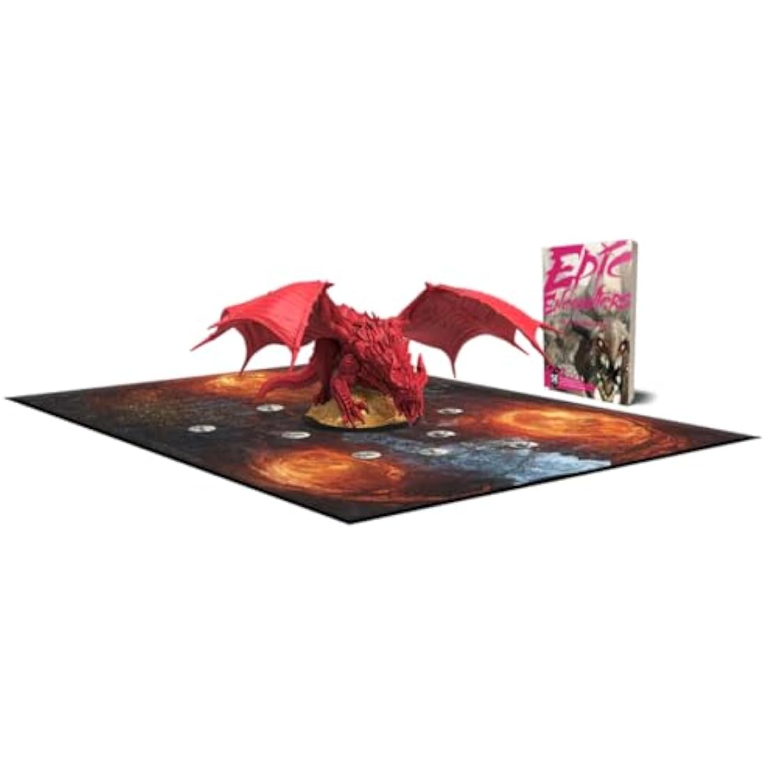 Epic Encounters: Lair of the Red Dragon 5E RPG Set with Boss Miniature