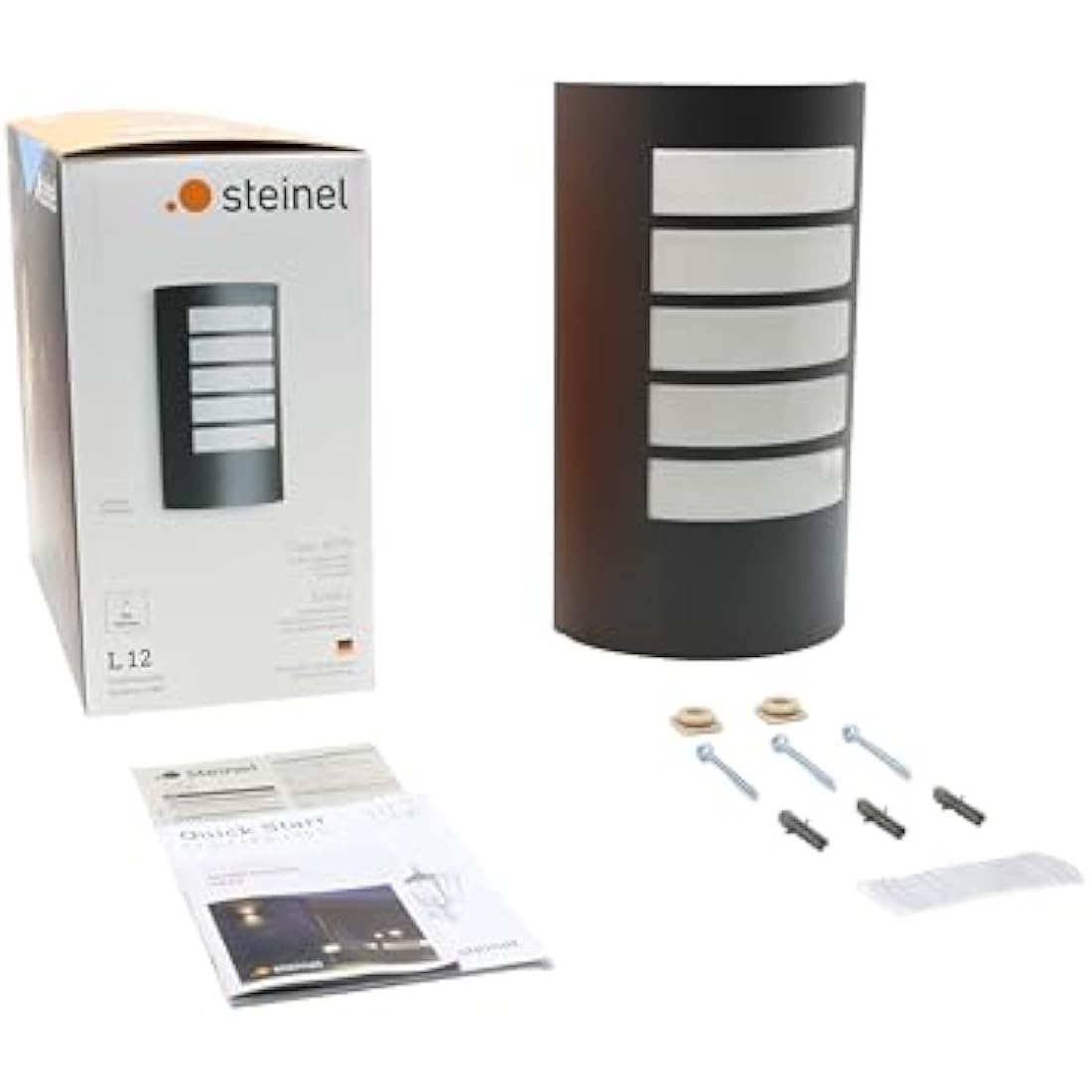 Steinel L 12 Outdoor Wall Light – Anthracite Aluminium E27 Lamp