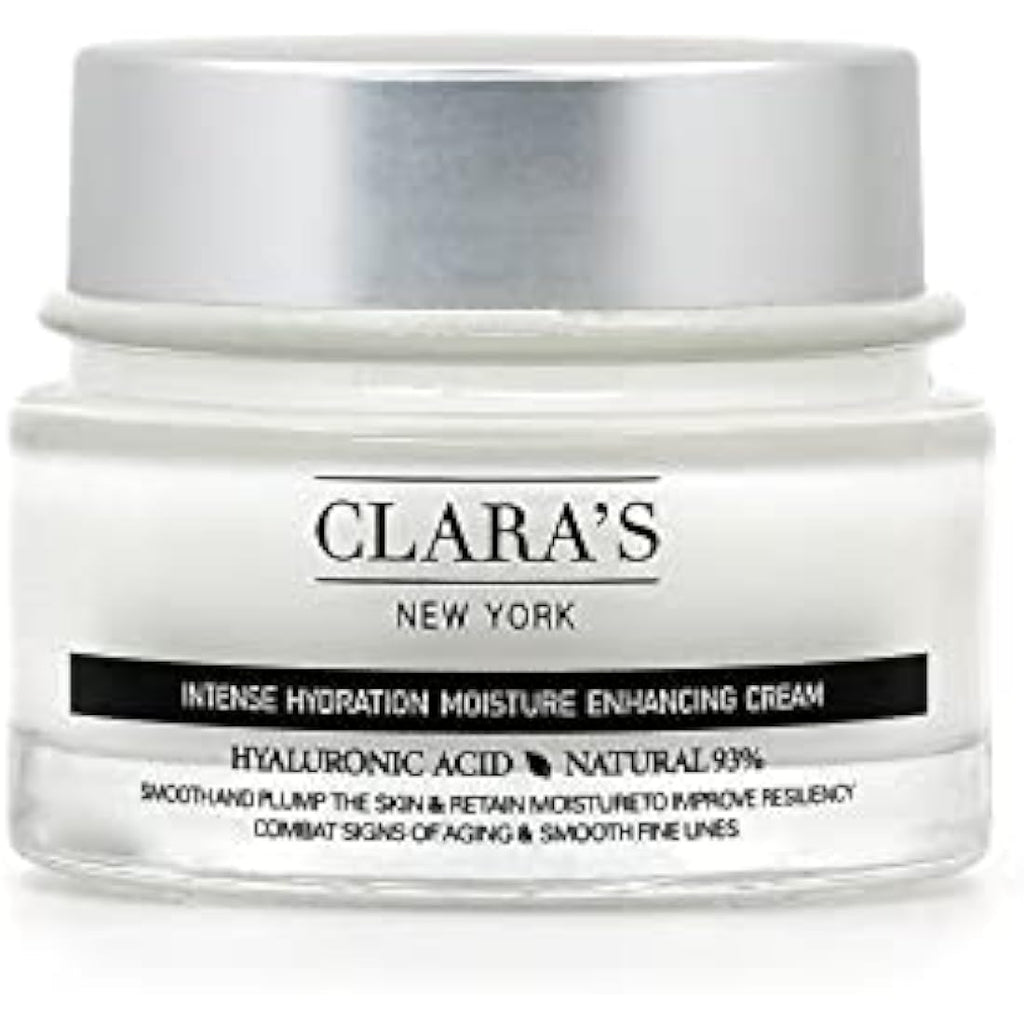 Clara's New York Hyaluronic Acid Face Cream – Anti-Aging & Plumping 50ml