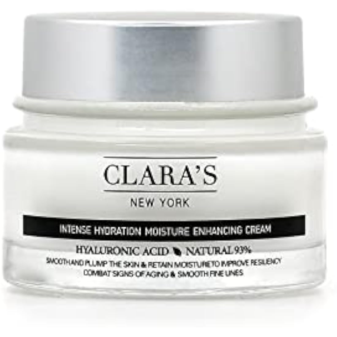 Clara's New York Hyaluronic Acid Face Cream – Anti-Aging & Plumping 50ml
