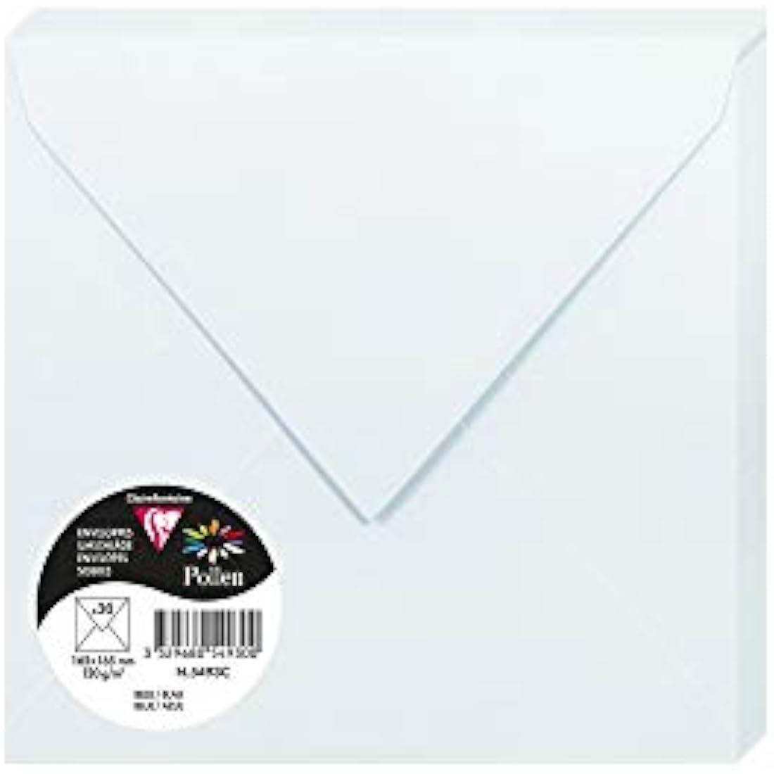 Clairefontaine Pollen Blue Envelopes – 165x165mm 120gsm (Pack of 20)