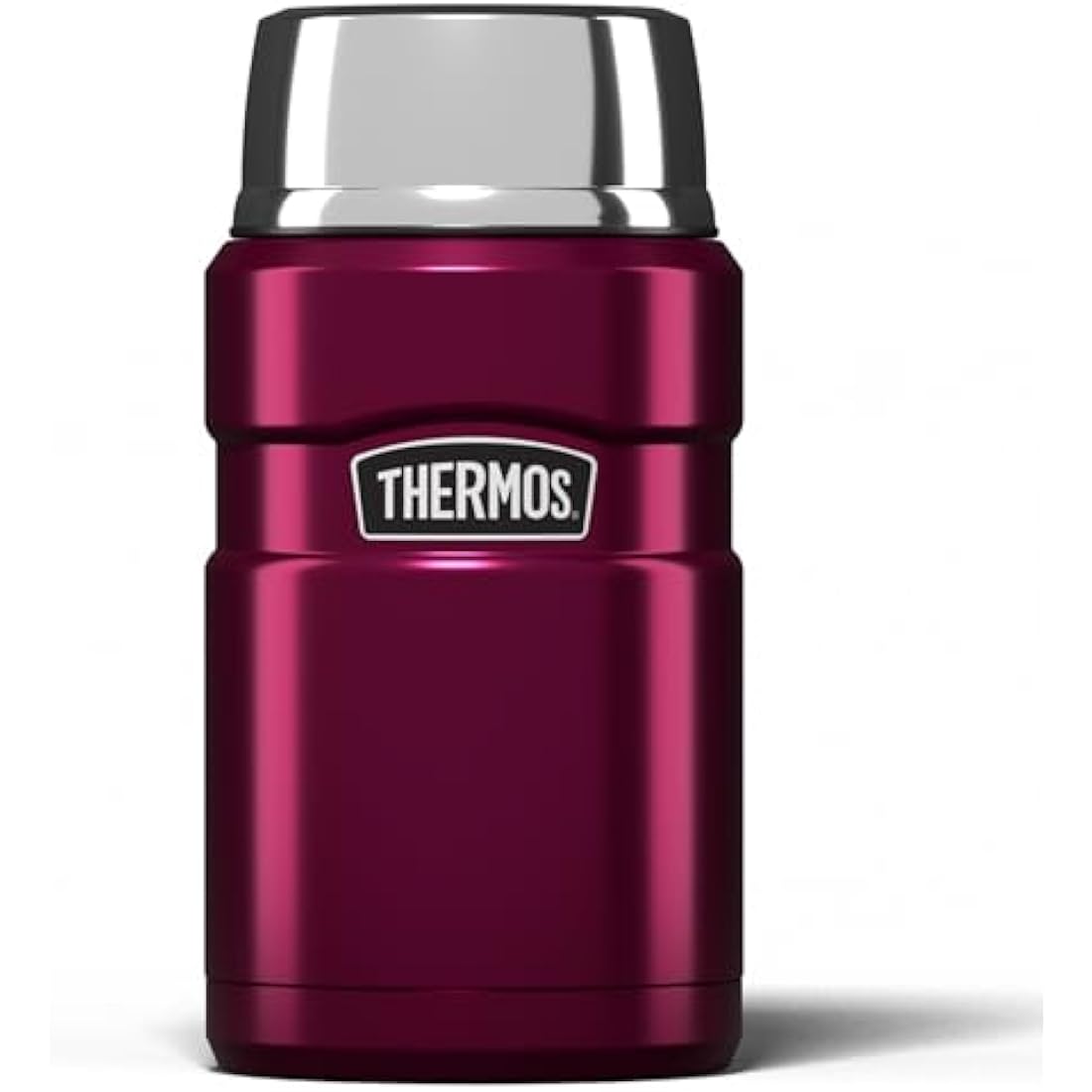Thermos Stainless King Food Flask – 710ml Insulated Jar, Raspberry