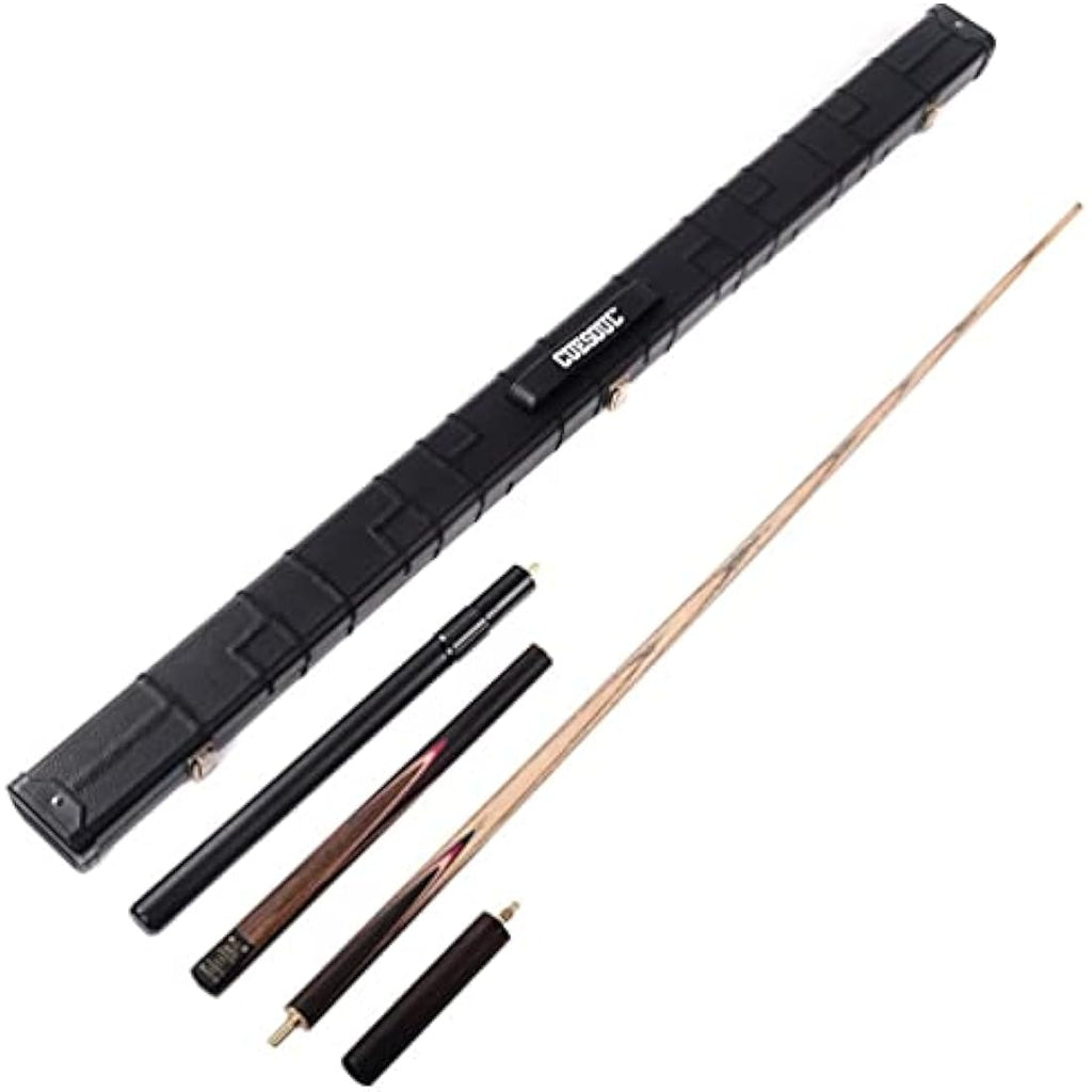 CUESOUL 57" Rosewood 3/4 Snooker Cue Set with Case and Extension