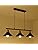 Jolof Store Industrial 3-Light Pendant – Vintage Matte Ceiling Fixture
