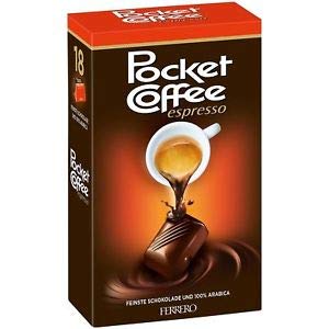 Ferrero Pocket Coffee Espresso – 18 Schokolade Pralinen, 225 g Box