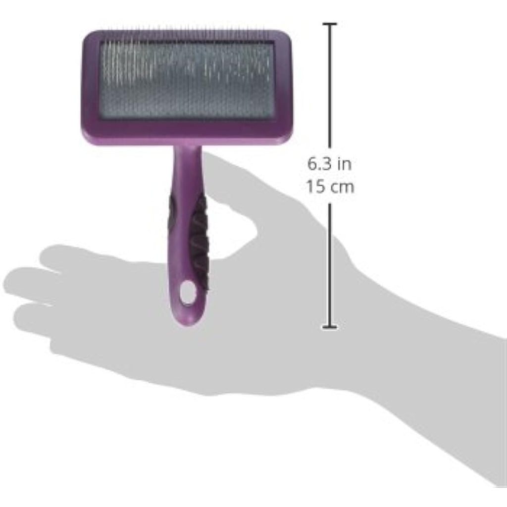 Rosewood Slicker Brush for Dogs | Soft Grip De-Matting Tool, Medium