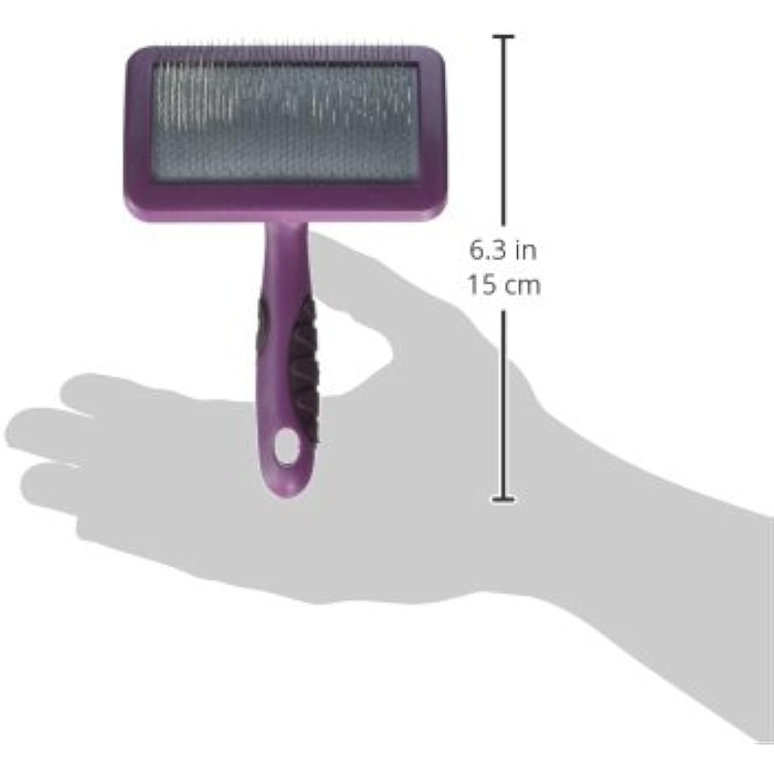 Rosewood Slicker Brush for Dogs | Soft Grip De-Matting Tool, Medium