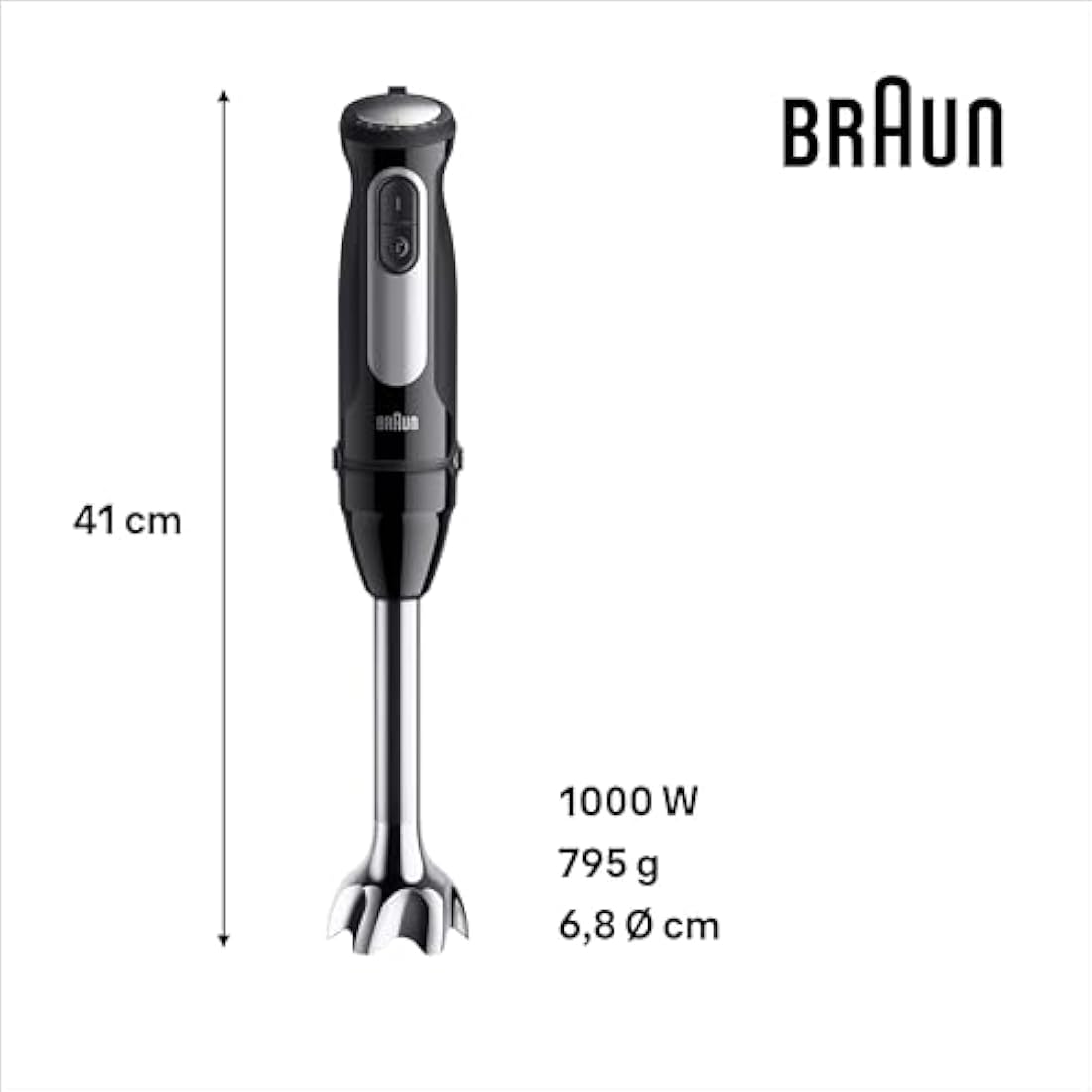 Braun MultiQuick 5 Pro Hand Blender | 1000W Immersion Set – Black