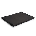 Basaho Zabuton Meditation Mat - Organic Cotton & Recycled Filling, Black