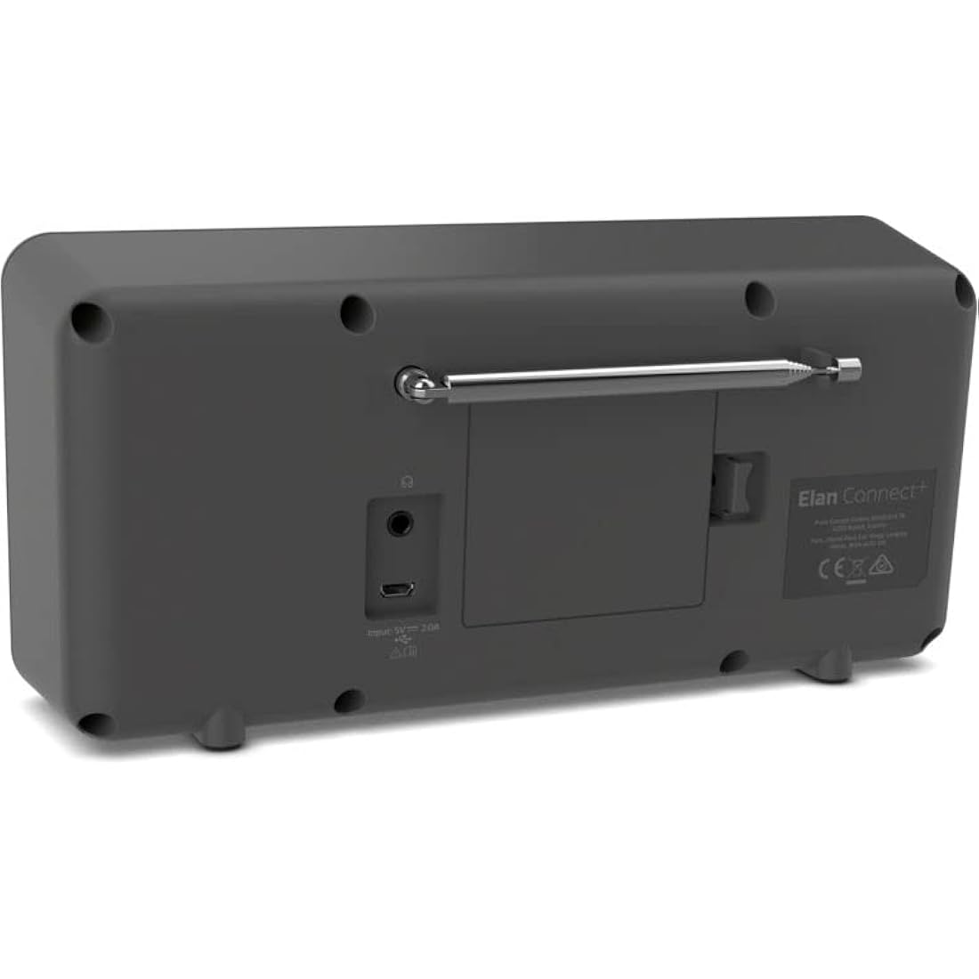 Pure Elan Connect+ Internet Radio | DAB+/FM, Bluetooth 5.0 - Charcoal