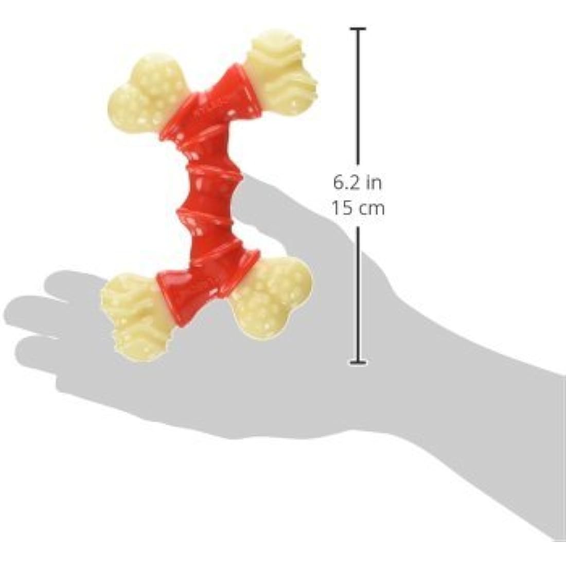 Nylabone Durable Nylon Dog Chew Toy | Bacon Flavour | Medium (Up to 16kg)