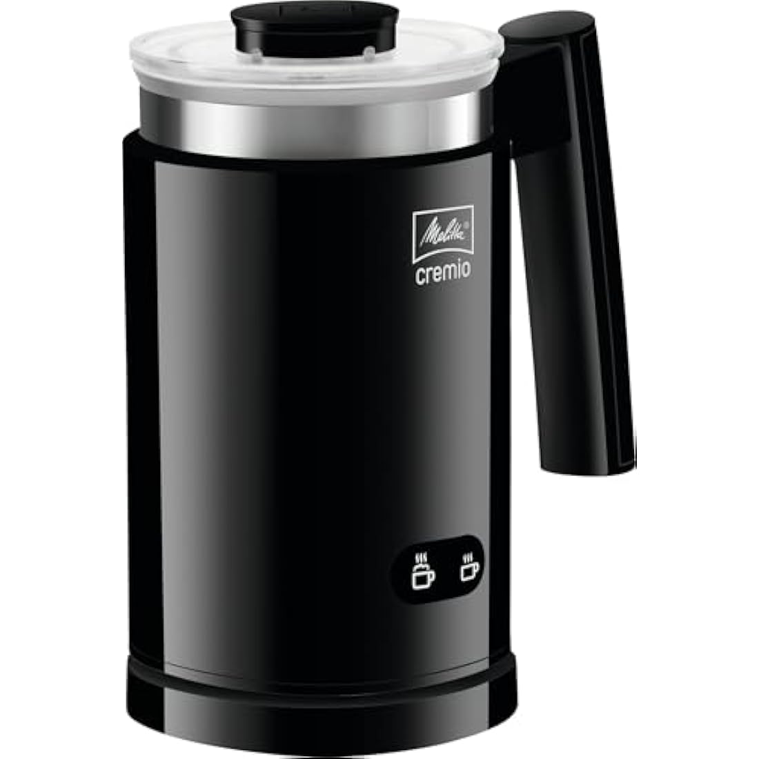 Melitta Cremio II Electric Milk Frother – 450W Non-Stick, Black