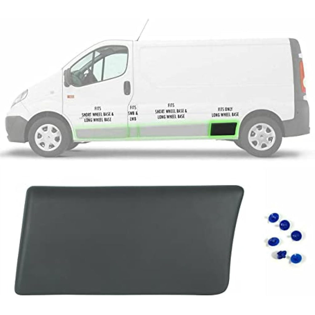 Jolof Store Rear Left Side Trim Moulding Panel for Vivaro Trafic LWB