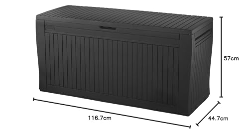 Keter Comfy Outdoor Storage Box – 270L Weatherproof Deck Chest