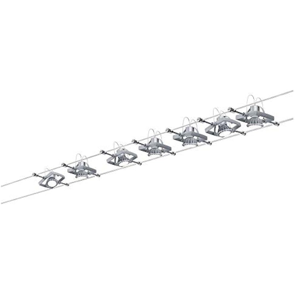 Paulmann Mac II Cable Lighting System – Matt Chrome Ceiling Wire Set