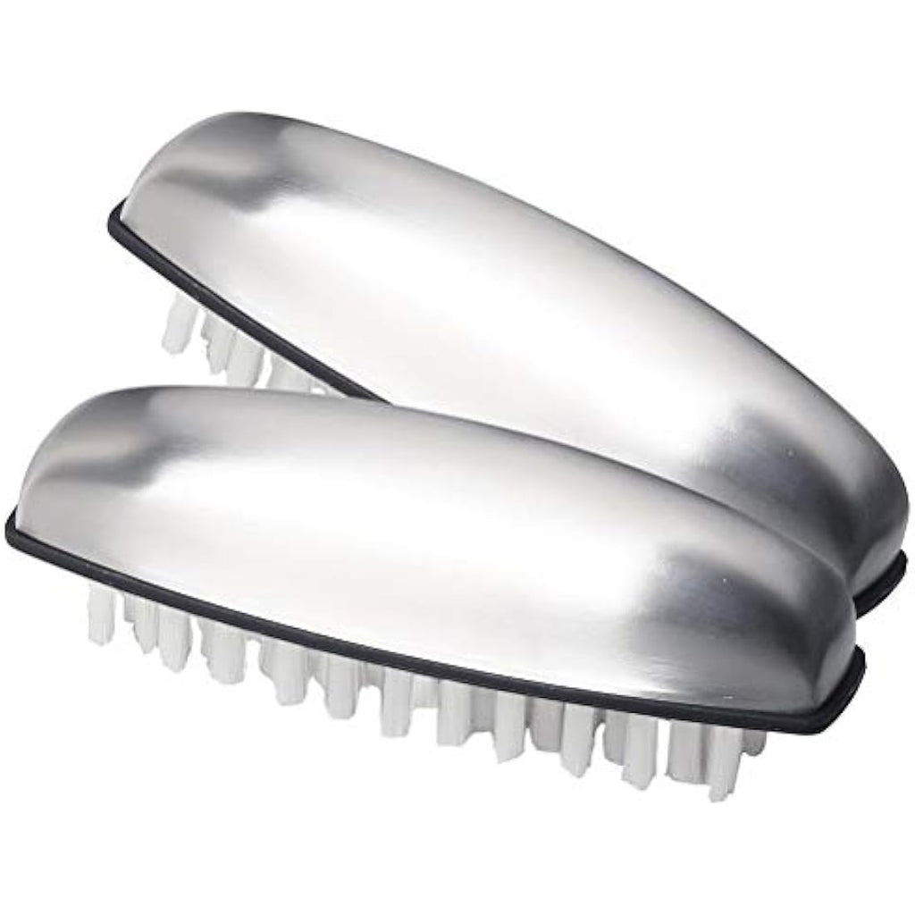 Jolof Store Stainless Steel Nail Brush – 2 Pack Odor Removing Hand Scrubber