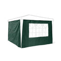 Relaxdays Gazebo Side Walls Set of 2 - Waterproof 3x3m Canopy Panels, Green