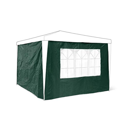 Relaxdays Gazebo Side Walls Set of 2 - Waterproof 3x3m Canopy Panels, Green