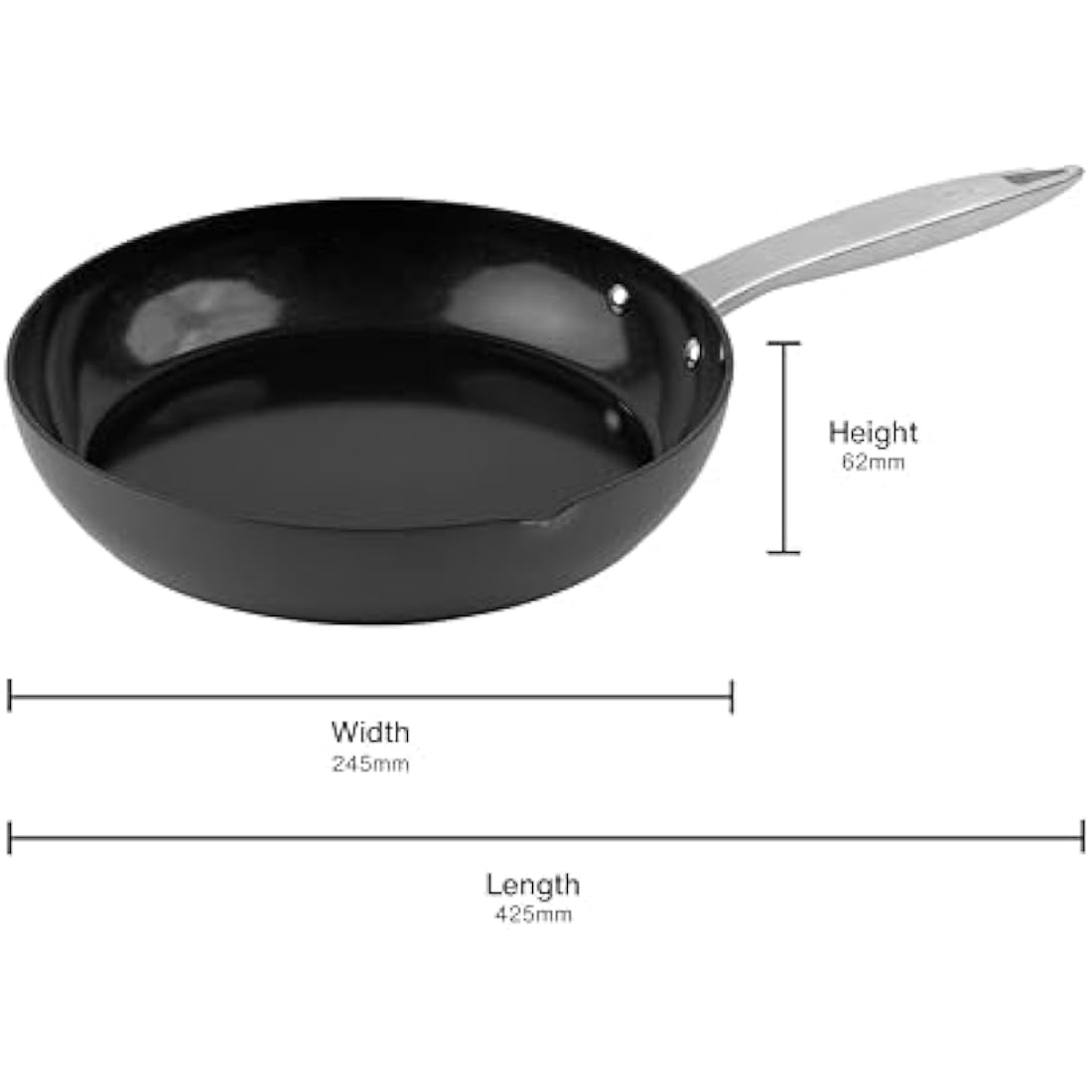 Zyliss Ultimate Pro Ceramic Frying Pan – 24cm Non-Stick Induction Pan