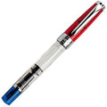 TWSBI Diamond 580 RBT Fountain Pen – Transparent Blue & Red, Medium Nib