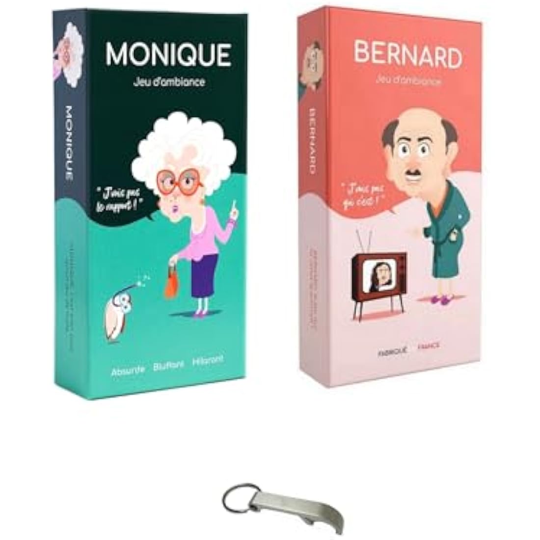 Blumie Shop Pack de Jeux Monique + Bernard : Jeux d'Ambiance Adultes