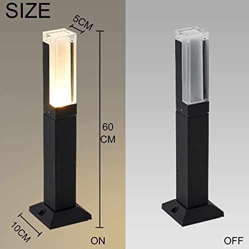 ZTWLEED 60CM LED Outdoor Bollard Light – 2 Pack IP65 Waterproof Garden Lamp