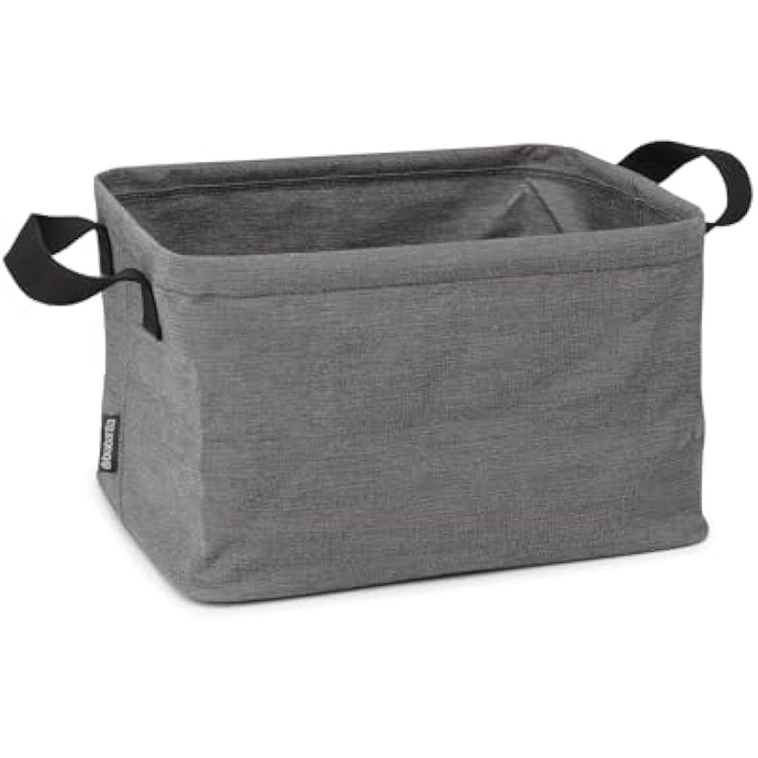 Brabantia Foldable Laundry Basket – 35L Water-Resistant Hamper, Pepper Black