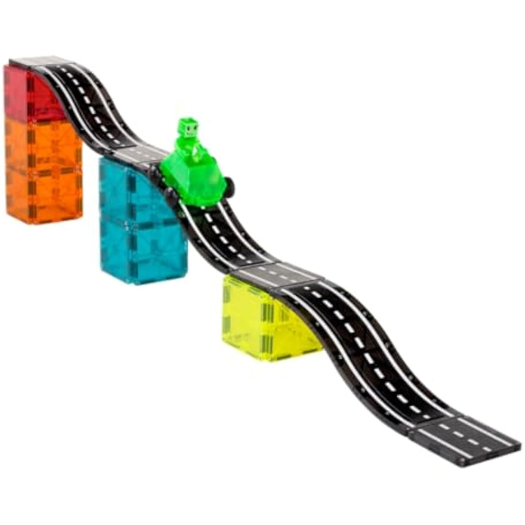 Magna-Tiles Downhill Duo 40-Piece Magnetic Building Set with Ramps