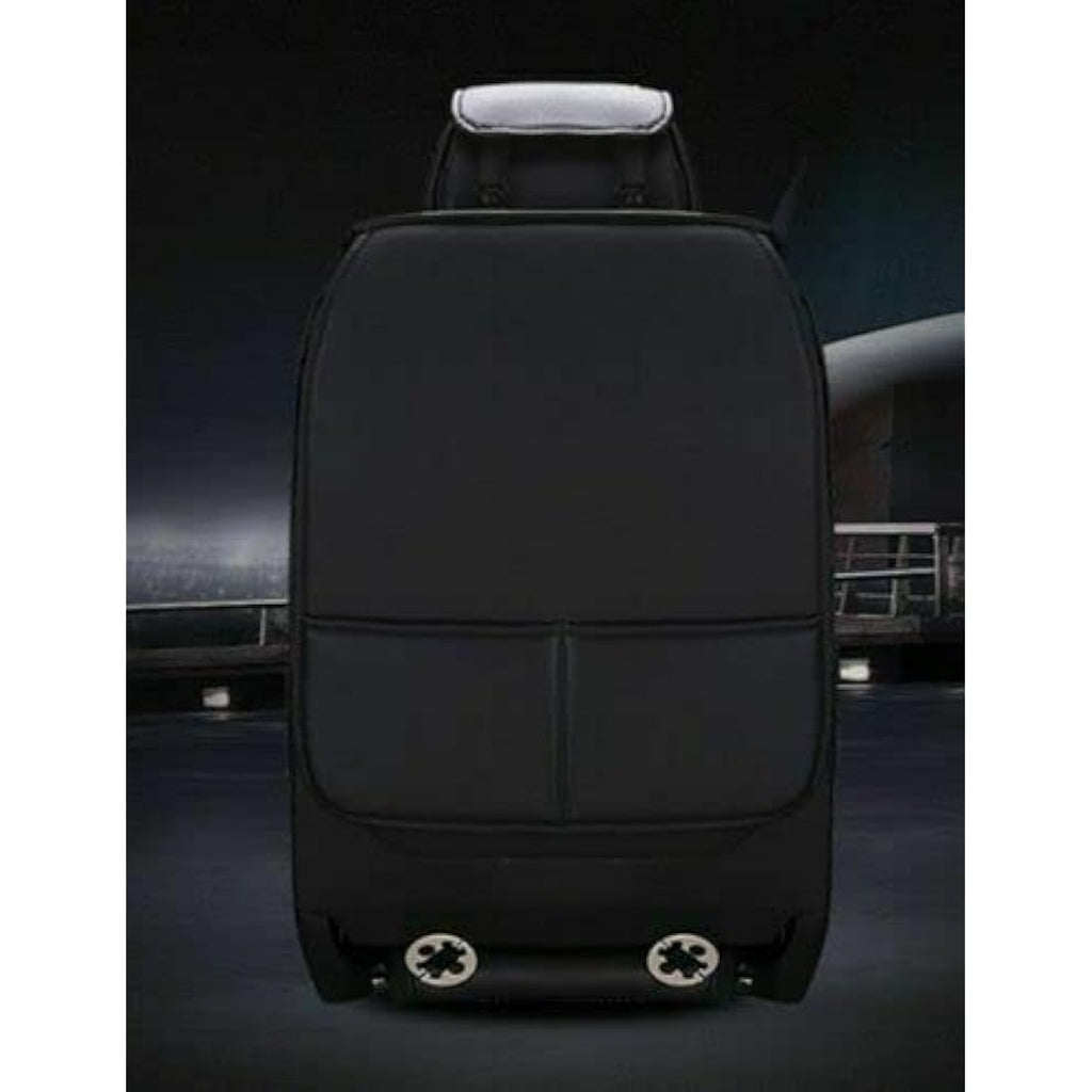 Universal Black PU Leather Car Seat Covers - Padded Cushions