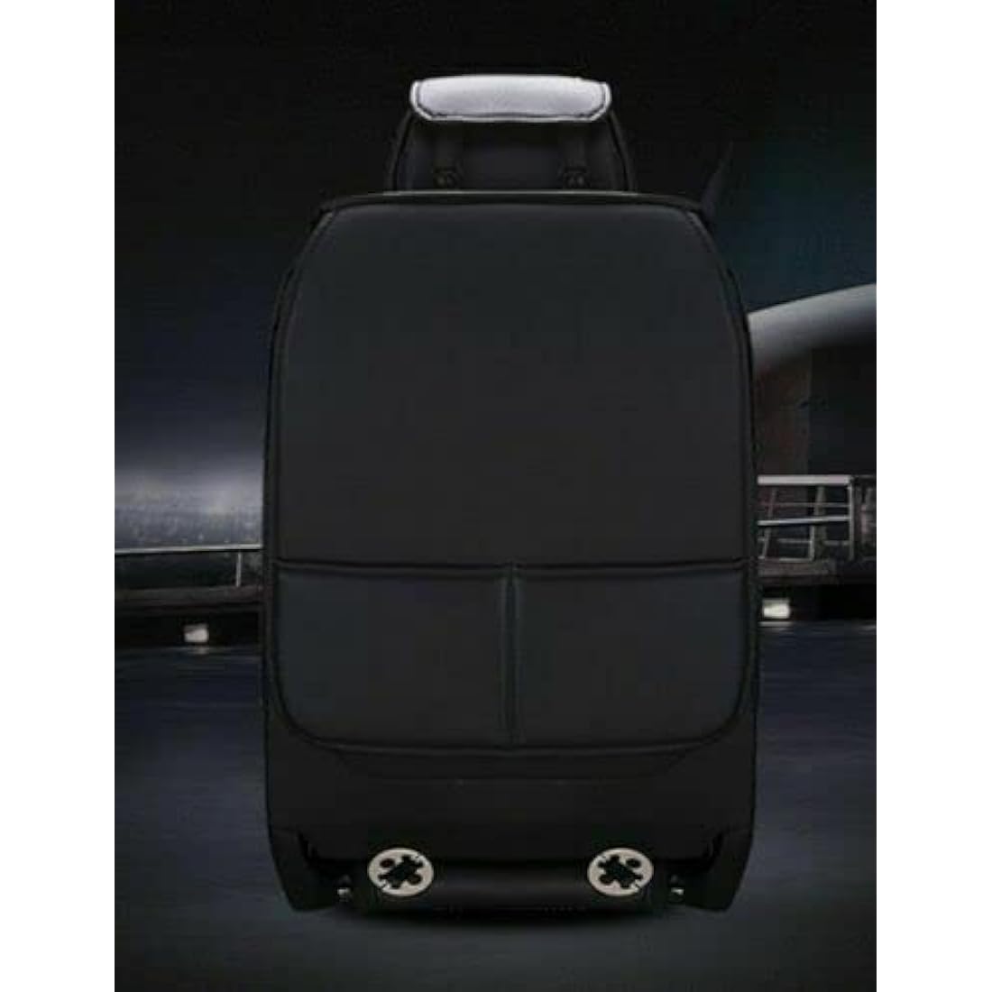 Universal Black PU Leather Car Seat Covers - Padded Cushions
