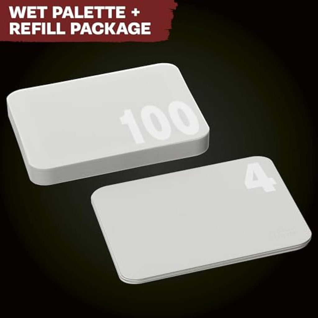 The Army Painter Wet Palette Bundle for Miniatures - 100 Sheets & 4 Sponges