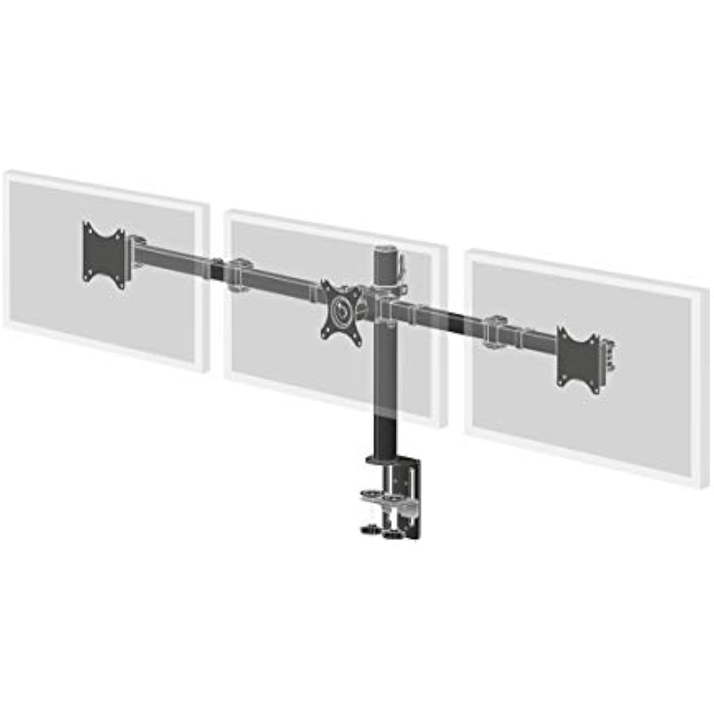 Iiyama DS1003C-B1 Triple Monitor Arm – Desk Mount for 27 Inch Screens