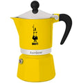 Bialetti Rainbow Caffettiera Moka in Alluminio, Giallo – 6 Tazze