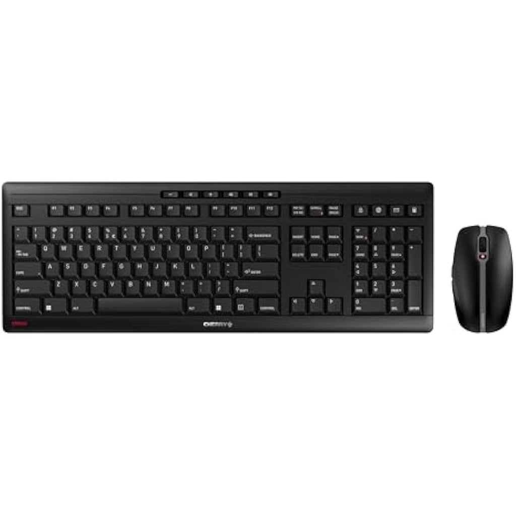 CHERRY STREAM Wireless Desktop Set – Quiet Keyboard and Mouse | Black