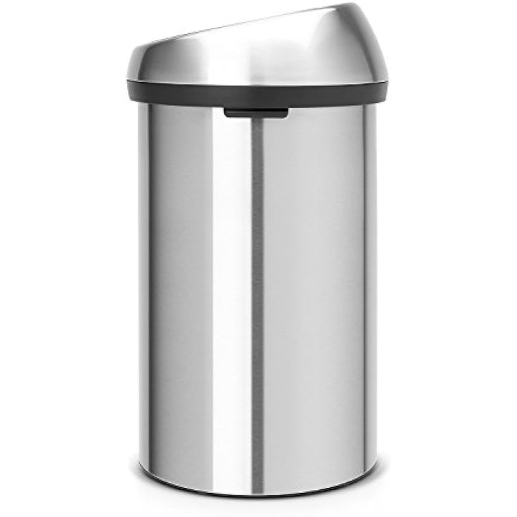 Brabantia 60L Kitchen Touch Bin – Matt Steel Large Waste Bin