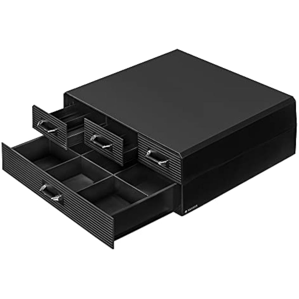 Navaris Coffee Pod Holder – 4 Drawer Capsule Storage for Nespresso & K-Cups
