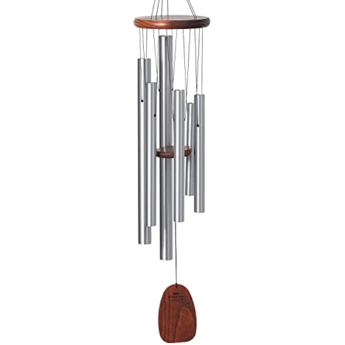 Woodstock Chimes Spanish Romance Wind Chime – Silver Aluminum, 6 Tubes