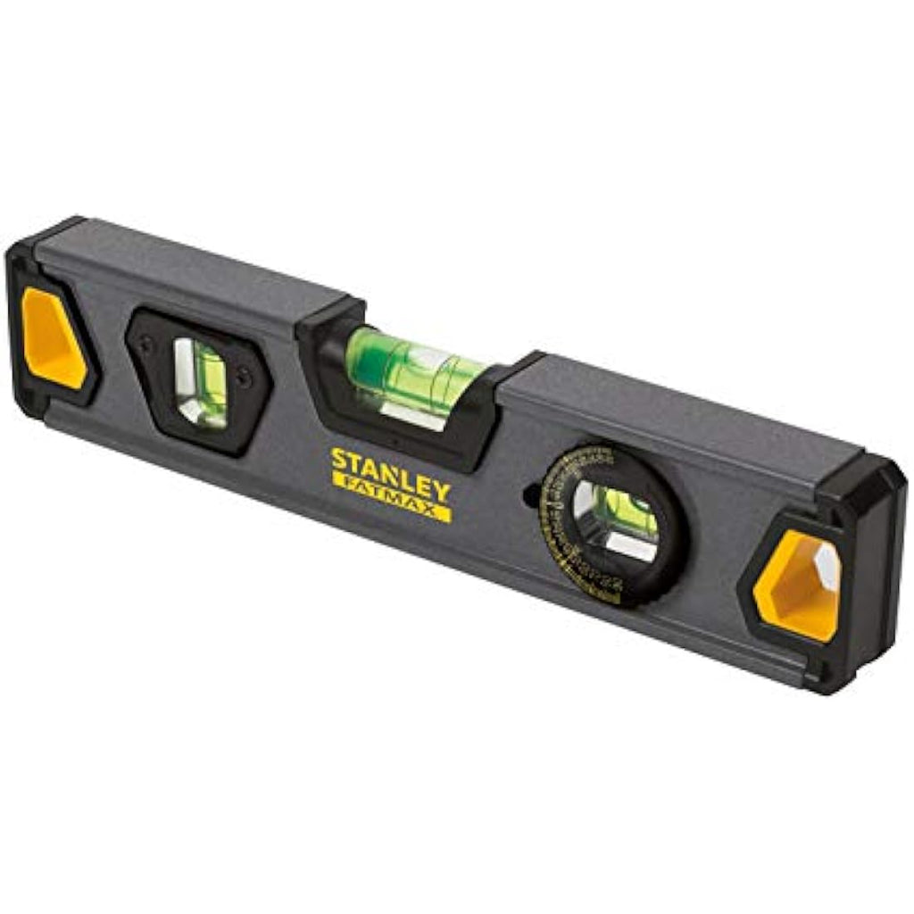 Stanley Torpedo Pro Aluminium Spirit Level - 23 cm Black Hand Tool