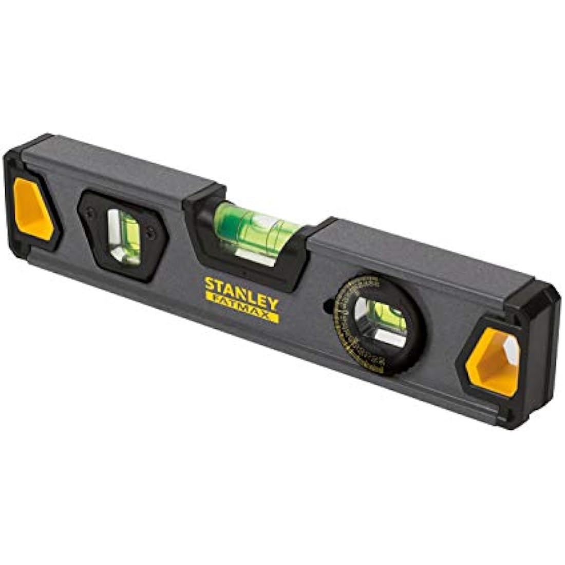Stanley Torpedo Pro Aluminium Spirit Level - 23 cm Black Hand Tool