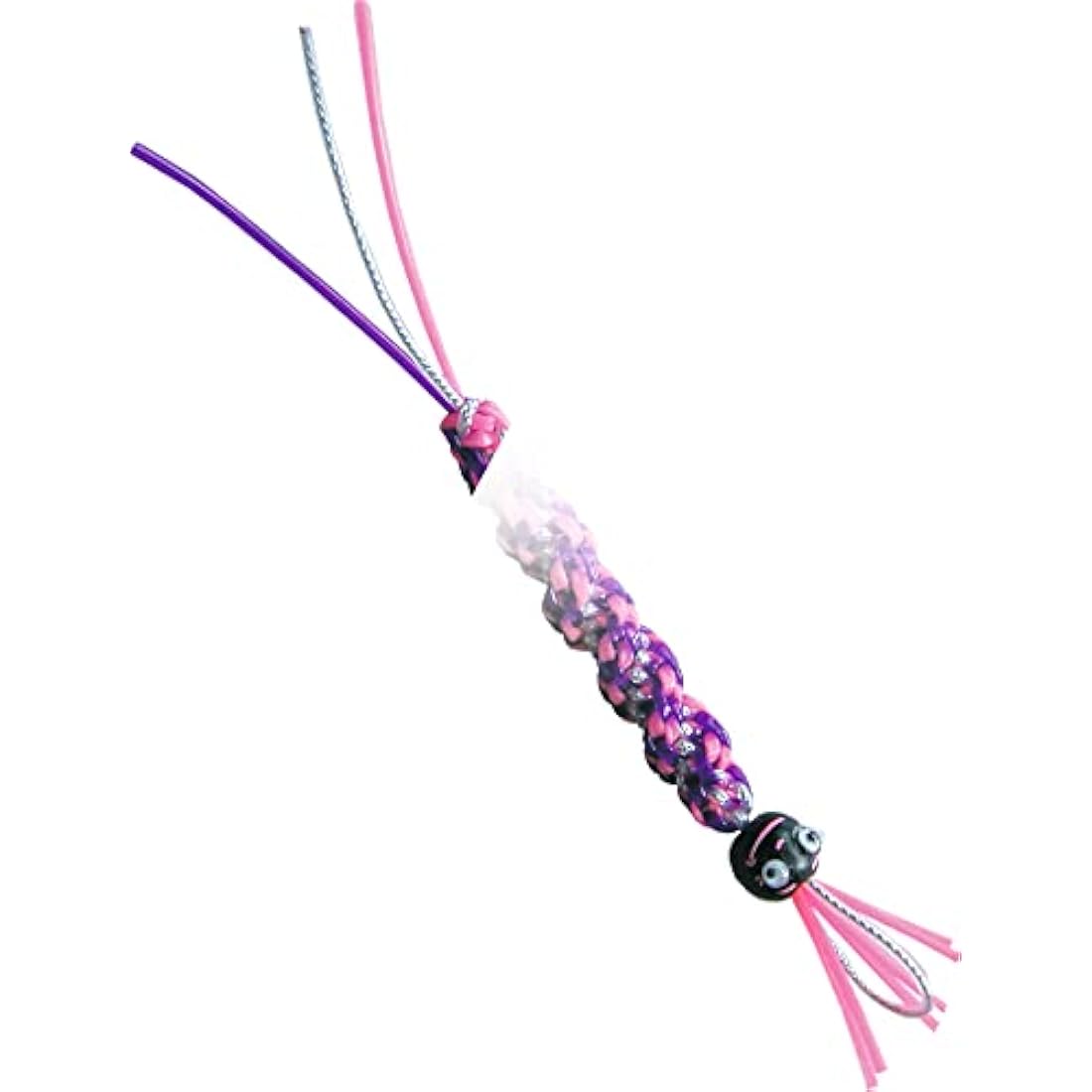 Folia Bringmann Transparent Braiding Cords with Glitter - 50 Pieces