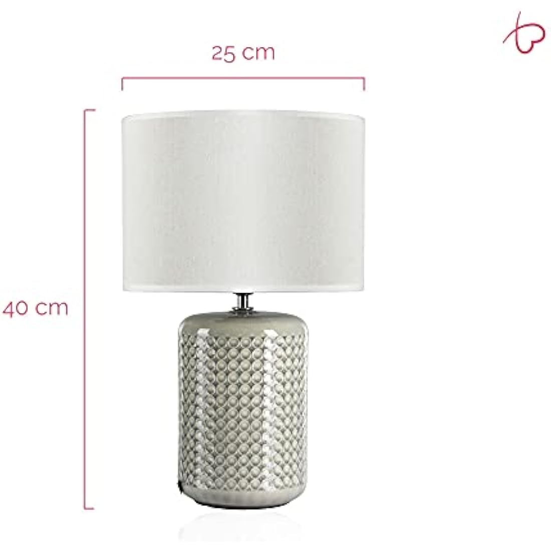 Pauleen Go for Glow Ceramic Table Lamp | Green & Beige E27 Luminaire