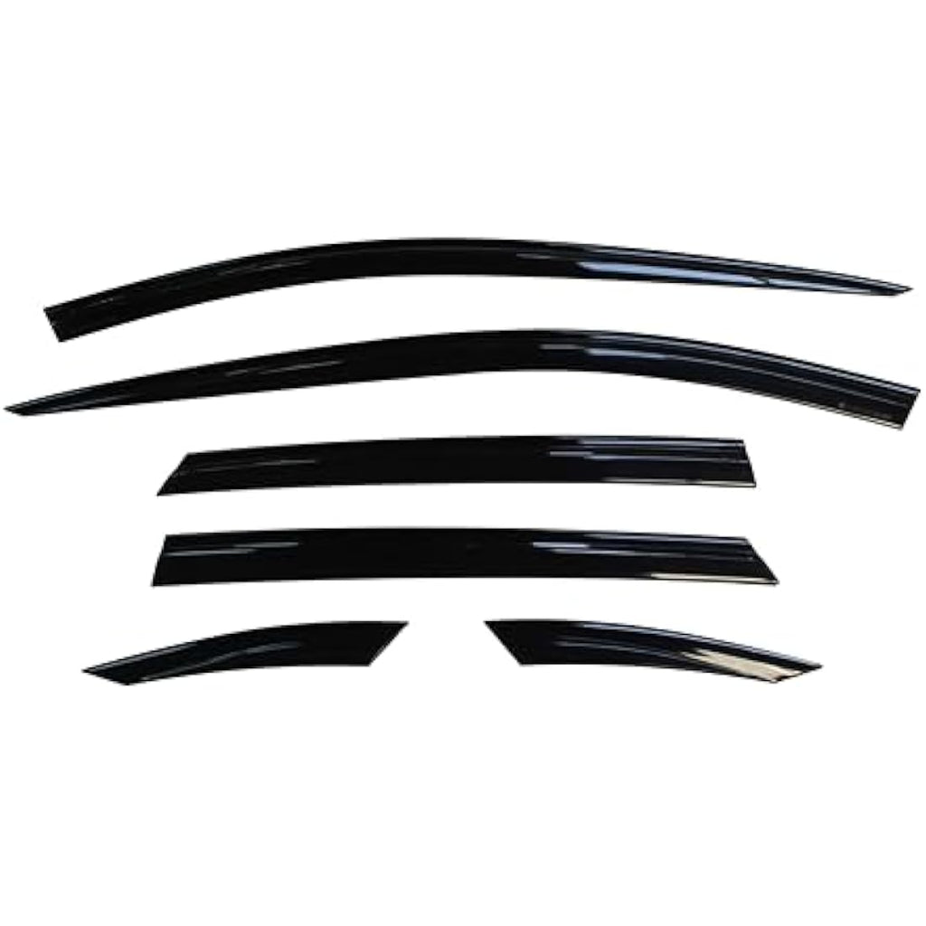 Auto Clover Wind Deflectors for MG ZS 2017-2024 | 6-Piece External Fit