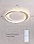 FANLG 30W LED Dimmable Ceiling Light | Modern Wood & Metal Lamp with Remote