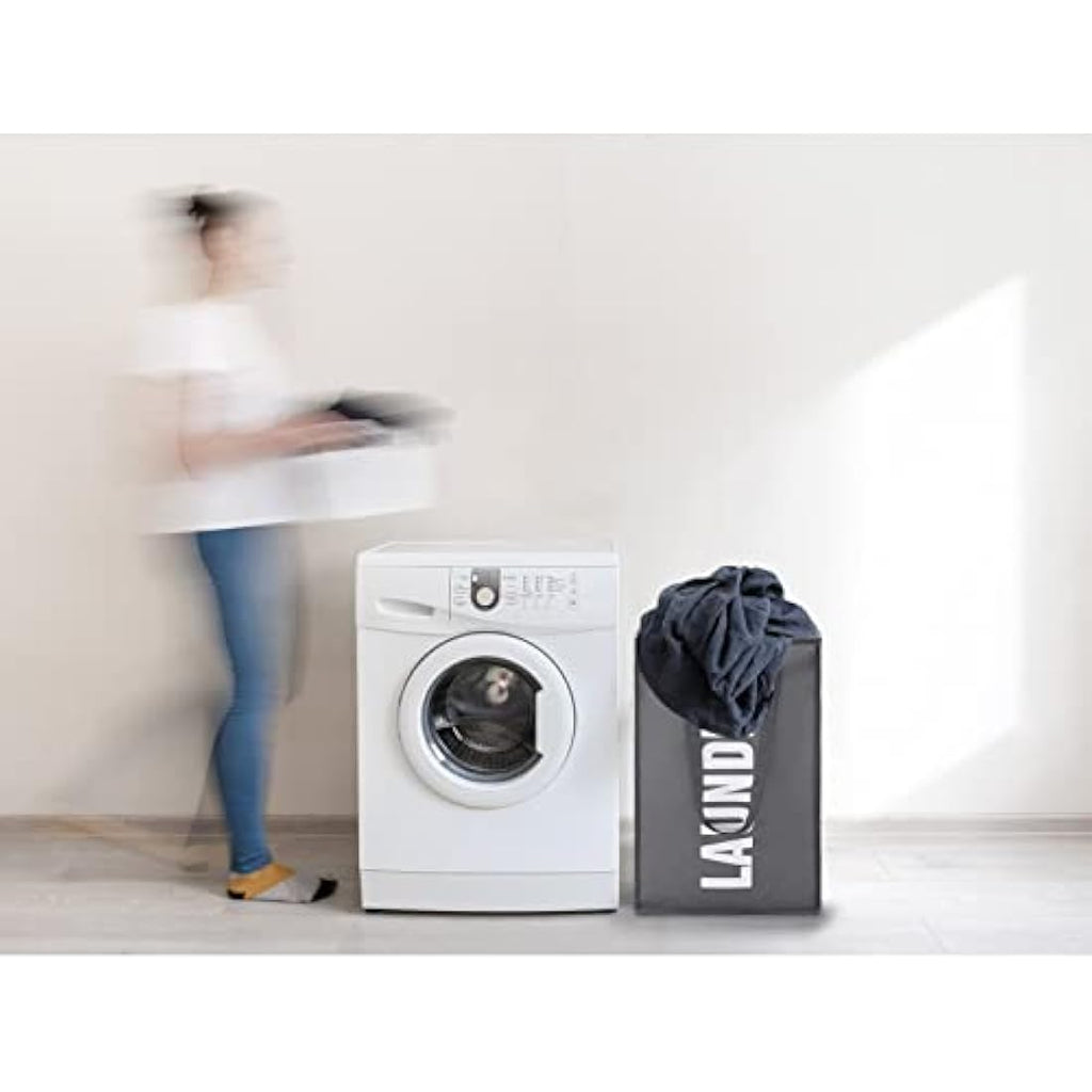 Maxsilan 50L Collapsible Laundry Basket | Foldable Oxford Storage Bin