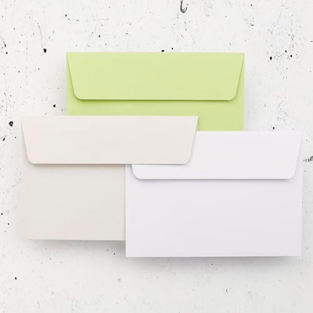Clairefontaine Pollen C6 Adhesive Envelopes - Leaf Bud Green - 20 Pack