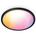 WiZ Smart LED Superslim Ceiling Light | 2600lm RGB Colour – Black