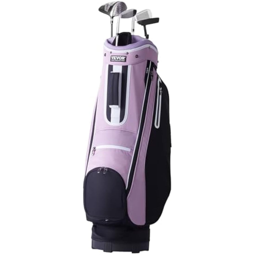 VEVOR 14-Way Golf Cart Bag | Waterproof 600D Nylon Organizer - Army Green