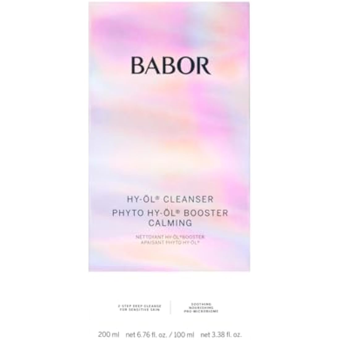 BABOR Sensitive Skin Cleansing Set | Hy-Oil & Calming Booster - 2pc